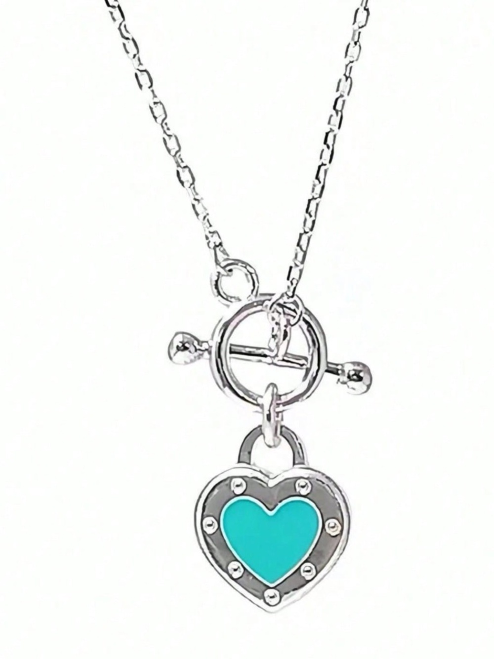 Classic Heart Pendant 925 sterling silver Chain Necklace - Picture 4 of 4